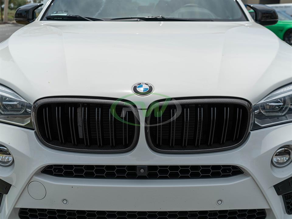 BMW F15 X5 F16 X6 F85 X5M F86 X6M Carbon Fiber Grilles