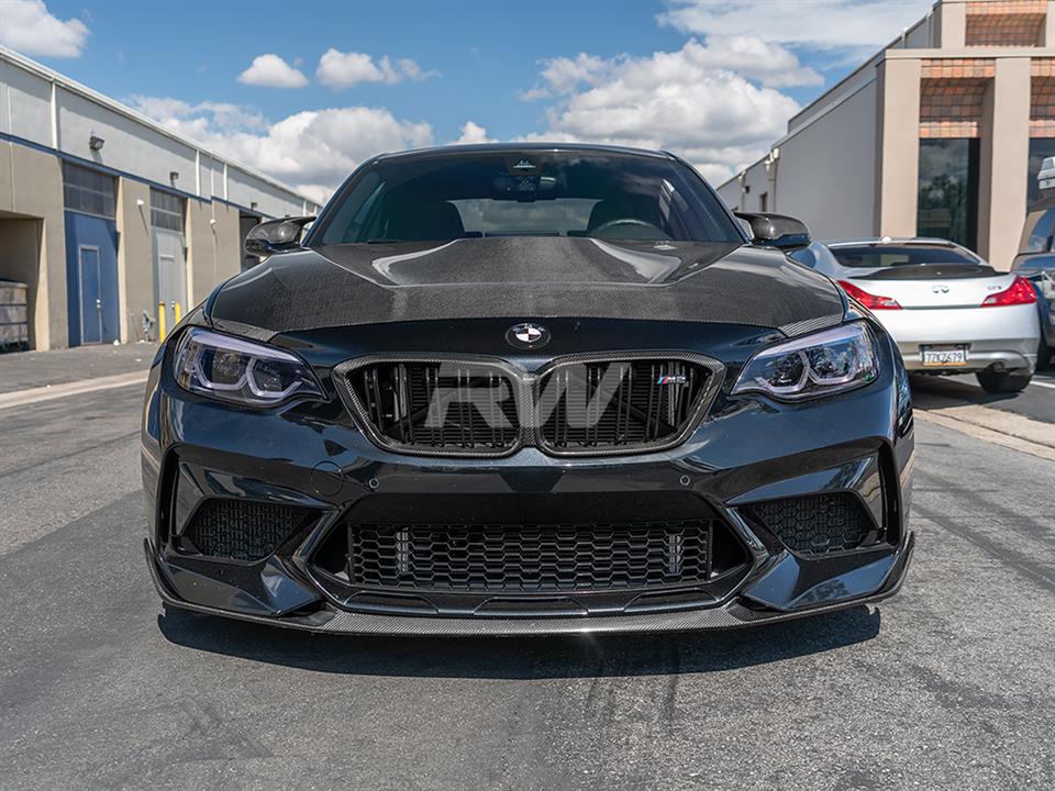BMW F20 F22 F87 M2 is upgraded to a GTS Style Carbon Fiber Hood