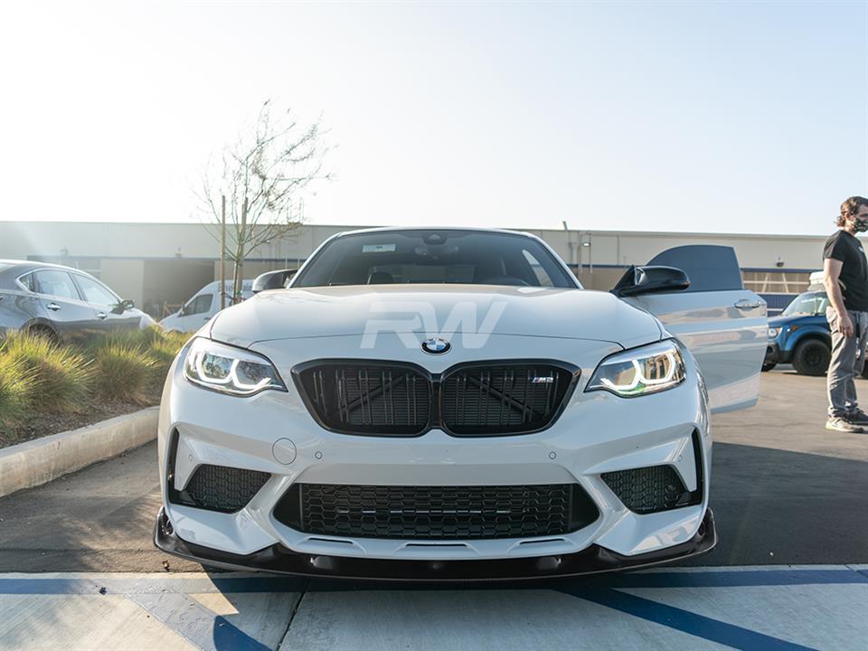 BMW F87 M2 3D Style Carbon Fiber Front Lip Spoiler