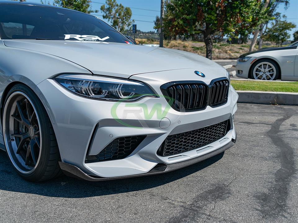BMW F87 M2 Competition equipped with a new Carbon Fiber Front Lip