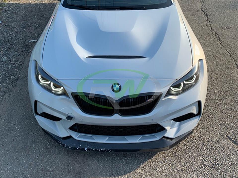 BMW F20 F22 F87 M2 is upgraded to a GTS Style Carbon Fiber Hood