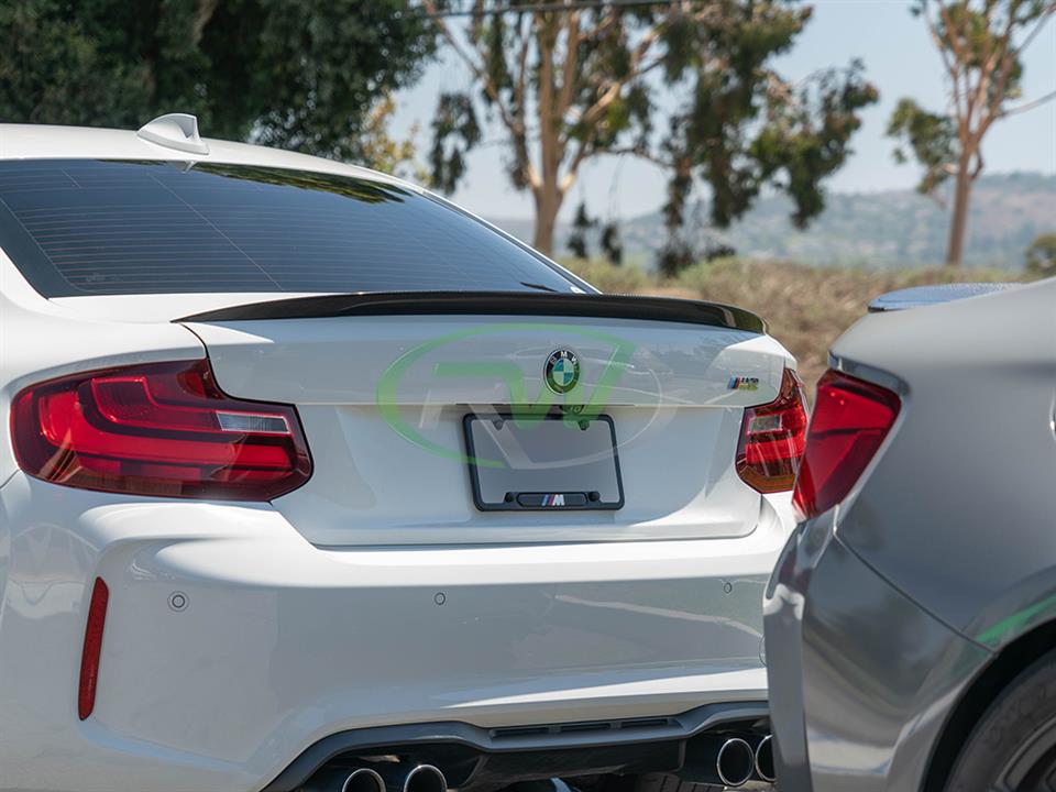 BMW F87 M2 with a Performance Style CF Trunk Spoiler