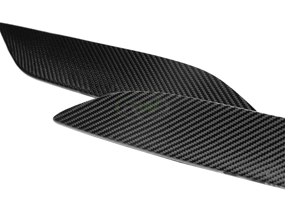 rw carbon fiber bmw f8x carbon fiber upper bumper splitters