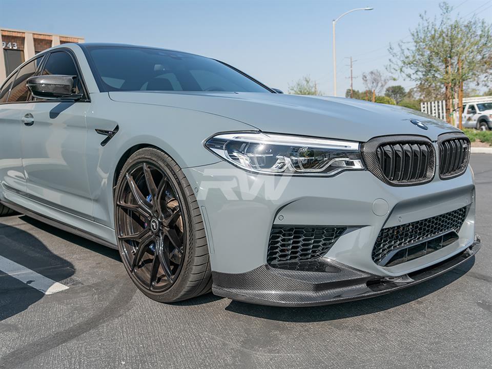 BMW F90 M5 hooked up with one of our 3D Style Carbon Fiber Front Lip
