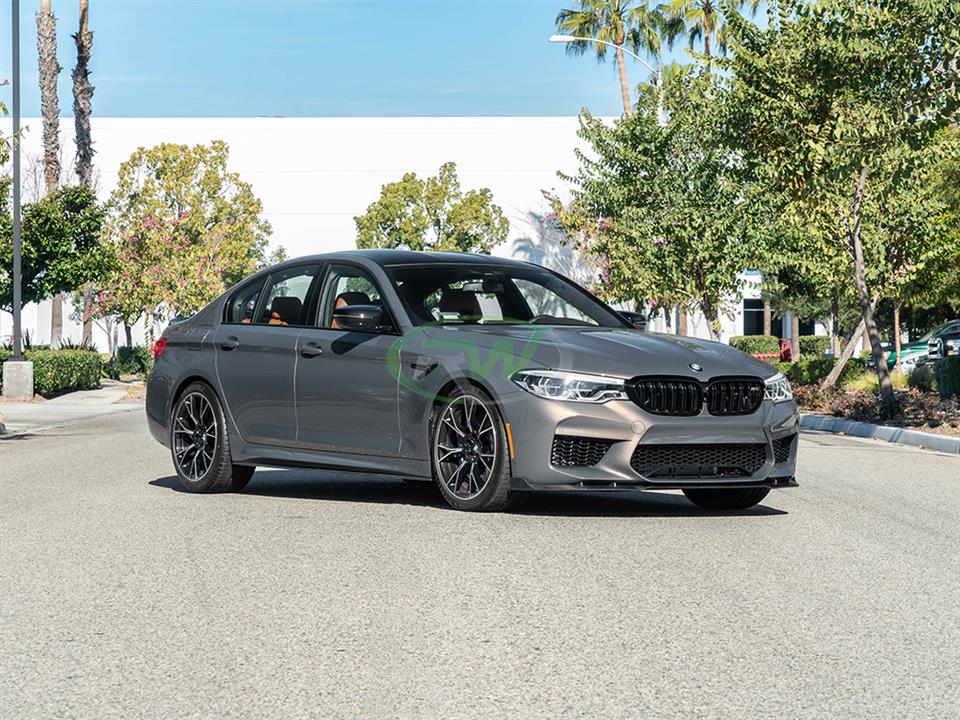 BMW F90 M5 equipped with a new Man Style Carbon Fiber Front Lip