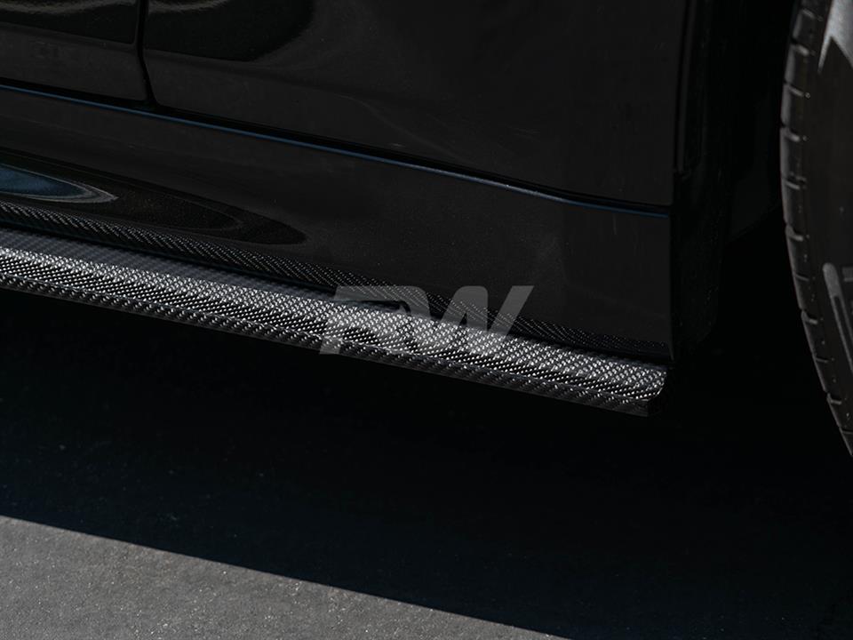 BMW G30 F90 M5 with a set of RWS Carbon Fiber Side Skirt Extensions