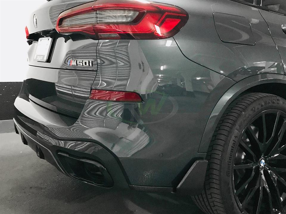 BMW G05 X5 mounted a set of RW Carbon Fiber Rear Winglets
