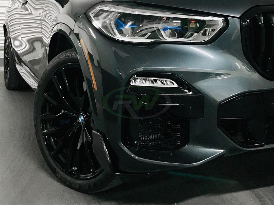 BMW G05 X5 gets a set of RW Carbon Fiber Front Winglets