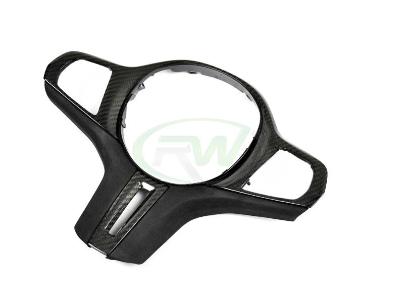 BMW Carbon Fiber Alcantara Steering Wheel Trim Pre LCI