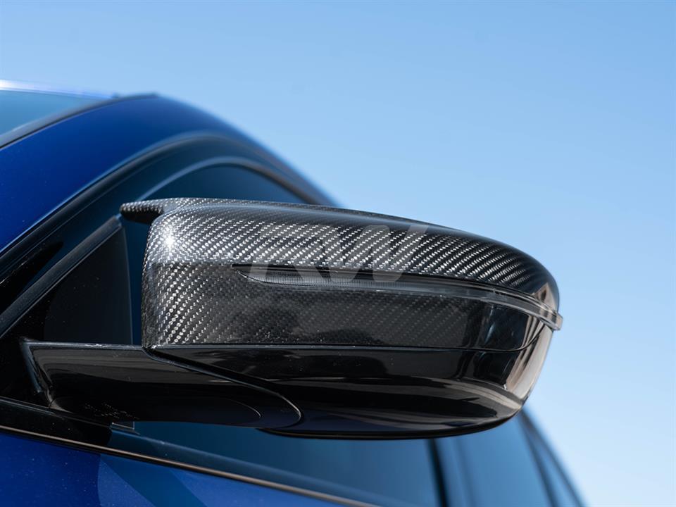 BMW G14 G15 G16 M Style Carbon Fiber Mirror Caps