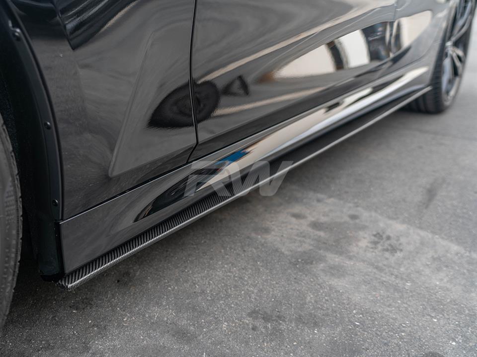 BMW G20 3 Series Carbon Fiber Side Skirt Extensions 320i 330i M340i