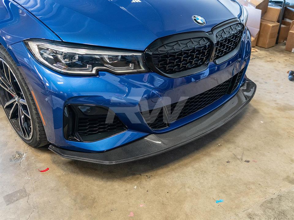 BMW G20 3-Series 330i M340i DTM Carbon Fiber Front Lip Spoiler