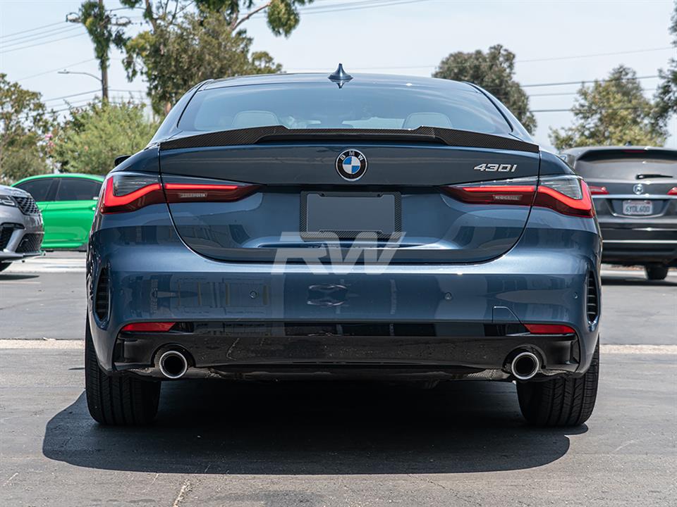 BMW G82 430i Coupe gets an M4 Style CF Trunk Spoiler