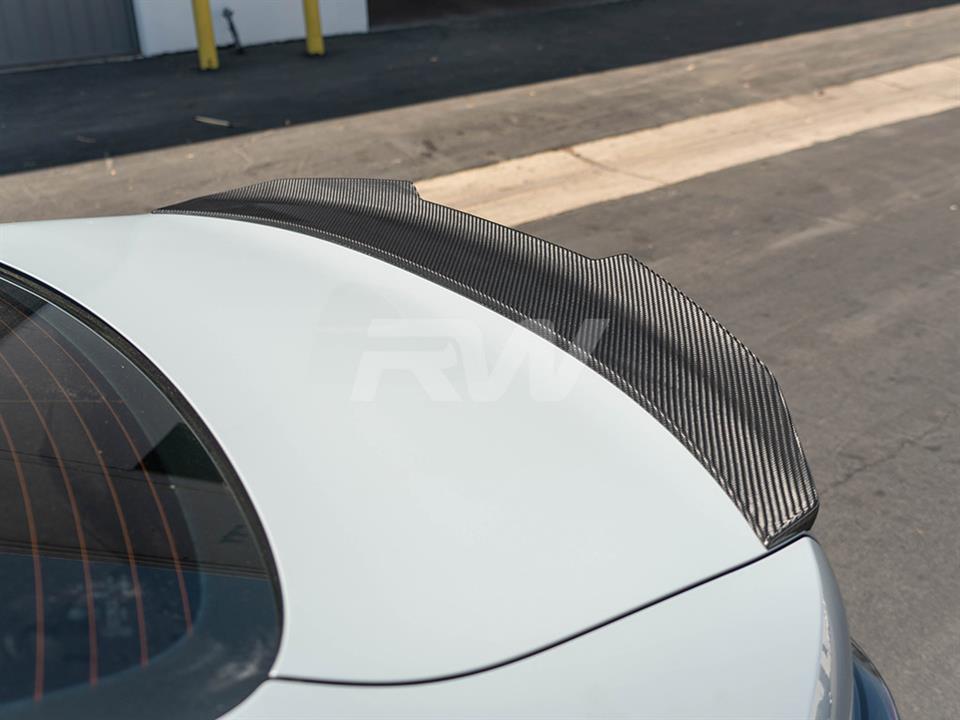 BMW G22 G82 gets a new GTX Carbon Fiber Trunk Spoiler installed