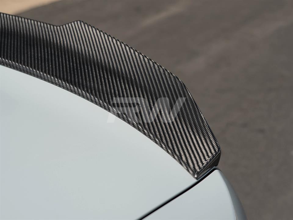 BMW G22 G82 gets a new GTX Carbon Fiber Trunk Spoiler installed