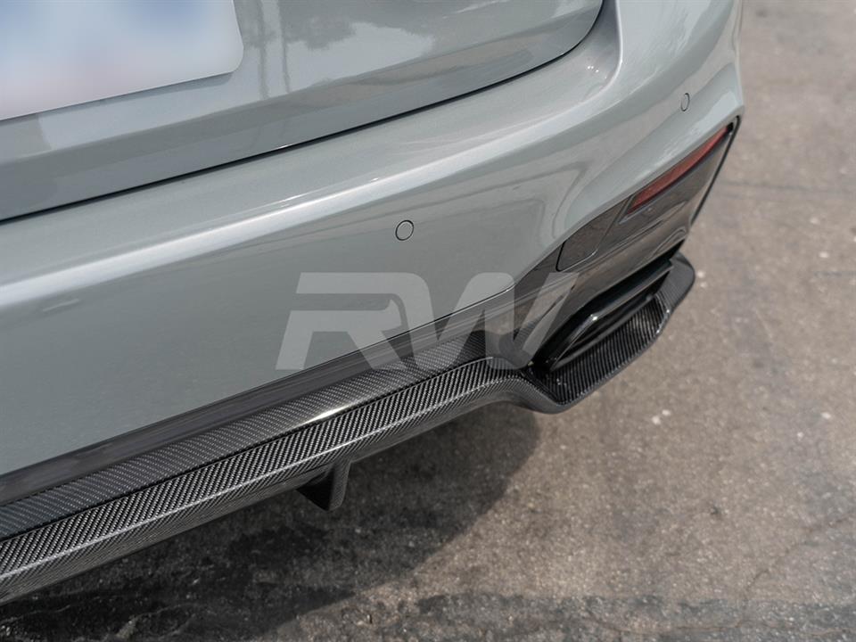 BMW G30 M550i with an RW 3D Style Carbon Fiber Rear Diffuser