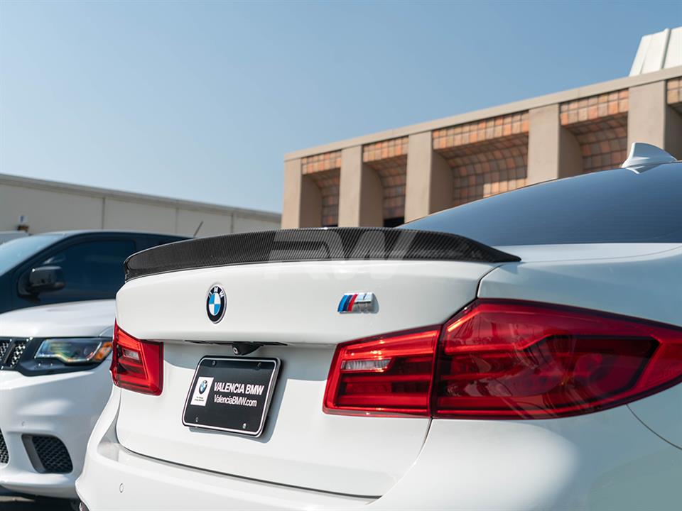 BMW G30 F90 M5 getting a new 3D Style Carbon Fiber Trunk Spoiler