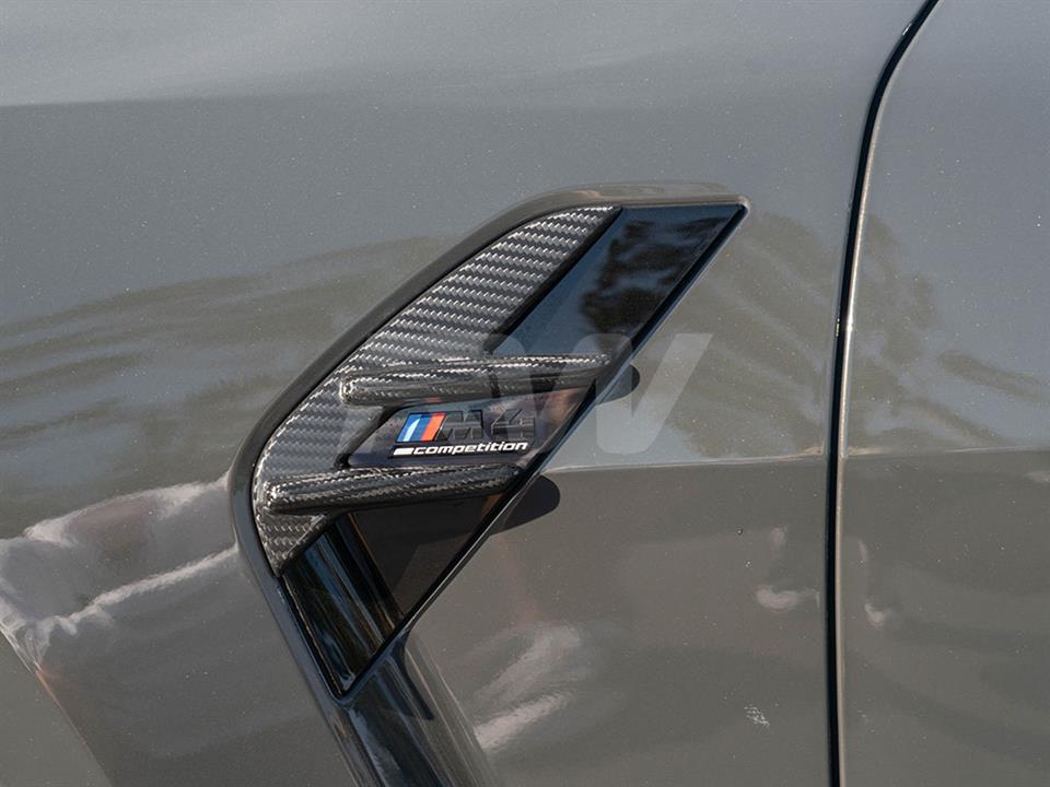BMW G80 M3 with a new pair of RW Carbon Fiber Fender Trims