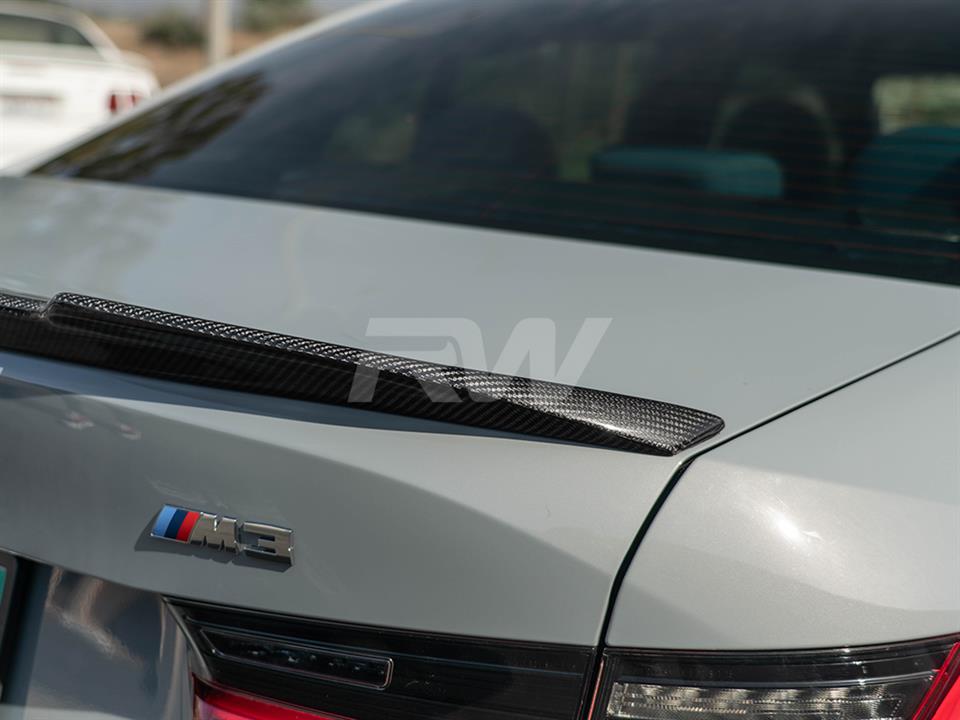 BMW G80 gets a brand new CS Style Carbon Fiber Trunk Spoiler
