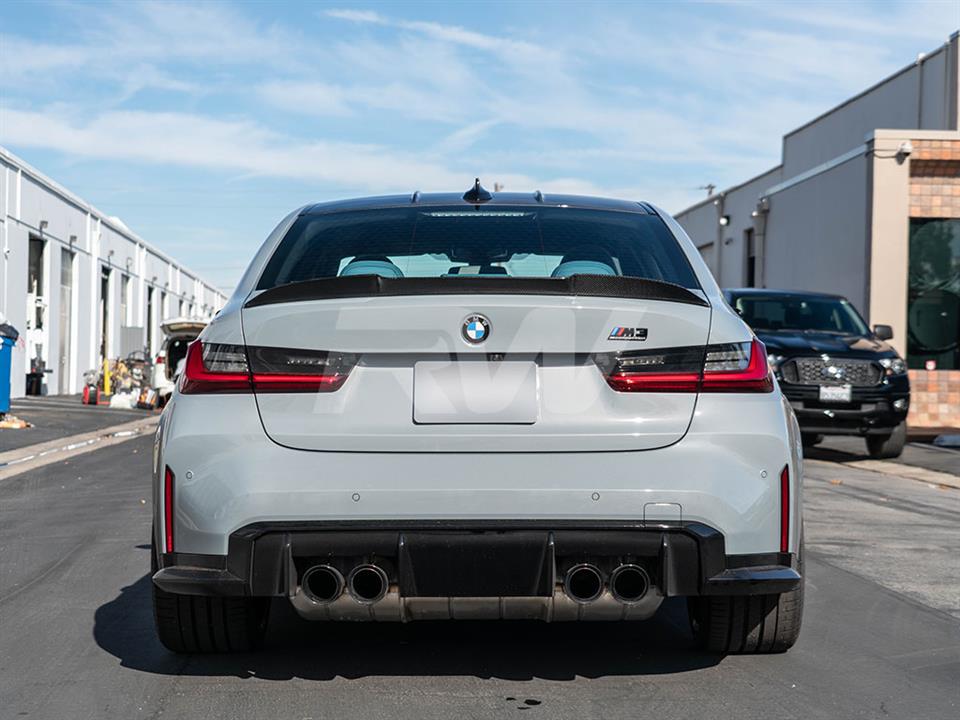 BMW G20 and G80 M3 with our RWS Carbon Fiber Trunk Spoiler
