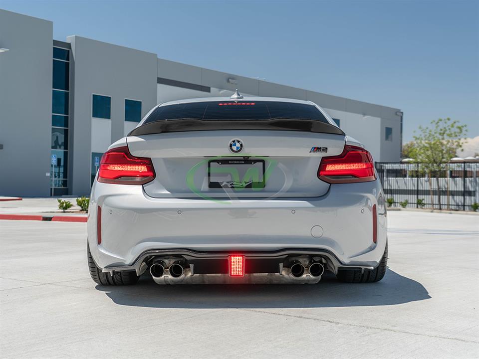 BMW F87 M2 gets a new LED Carbon Fiber Kholen Style Diffuser