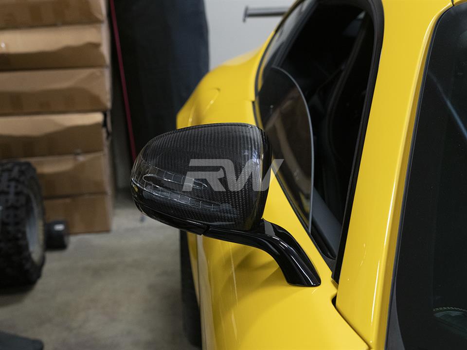 Mercedes C190 GTC with RW Carbon Fiber Mirror Replacements