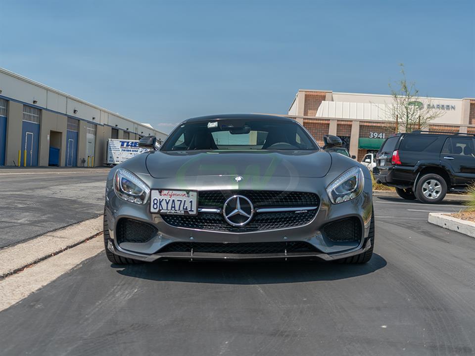 Mercedes C190 GTS gets hooked up with a RW Carbon Fiber Front Lip