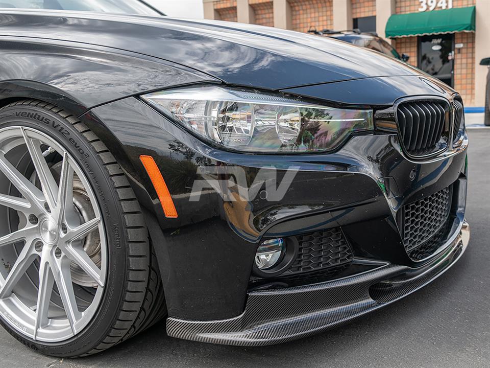 BMW F30 328i with a new 3D Style Carbon Fiber Front Lip