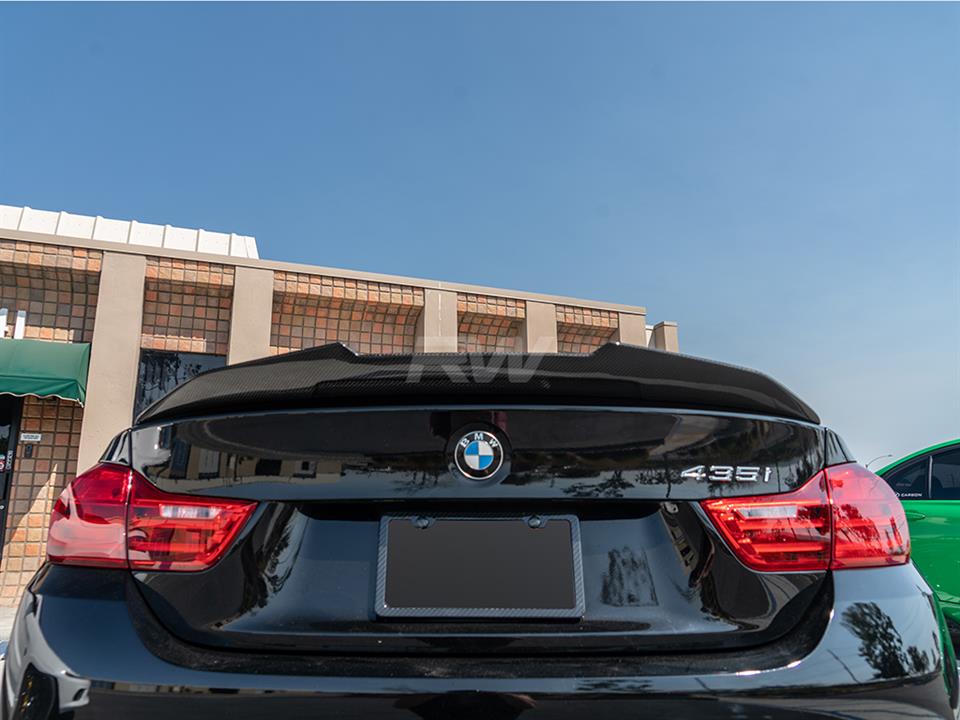 BMW F32 435i get a new RW GTX Style Carbon Fiber Trunk Spoiler