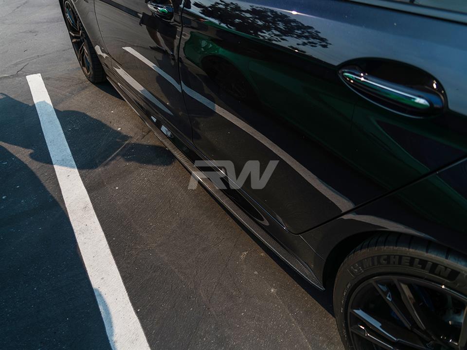 BMW G30 F90 Carbon Fiber Side Skirt Extensions from RW