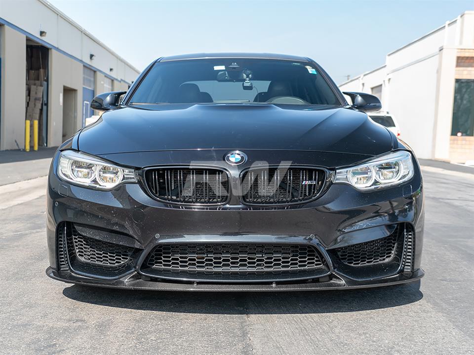 BMW F80 M3 and F82 F83 M4 with our 3D Style Carbon Fiber Front Lip