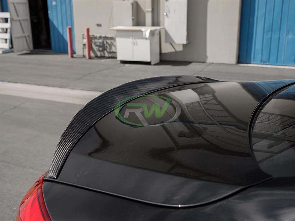 Maserati Quattroporte rocking an RW Carbon Fiber Trunk Spoiler