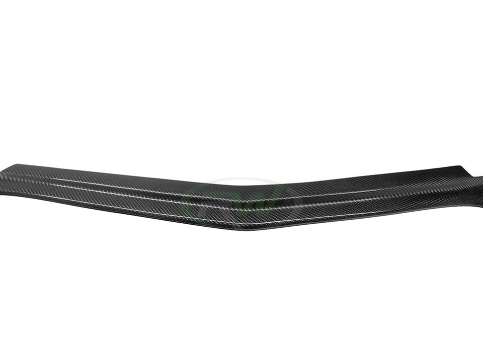 rw carbon fiber mercedes benz w204 c63 amg black series style front lip spoiler