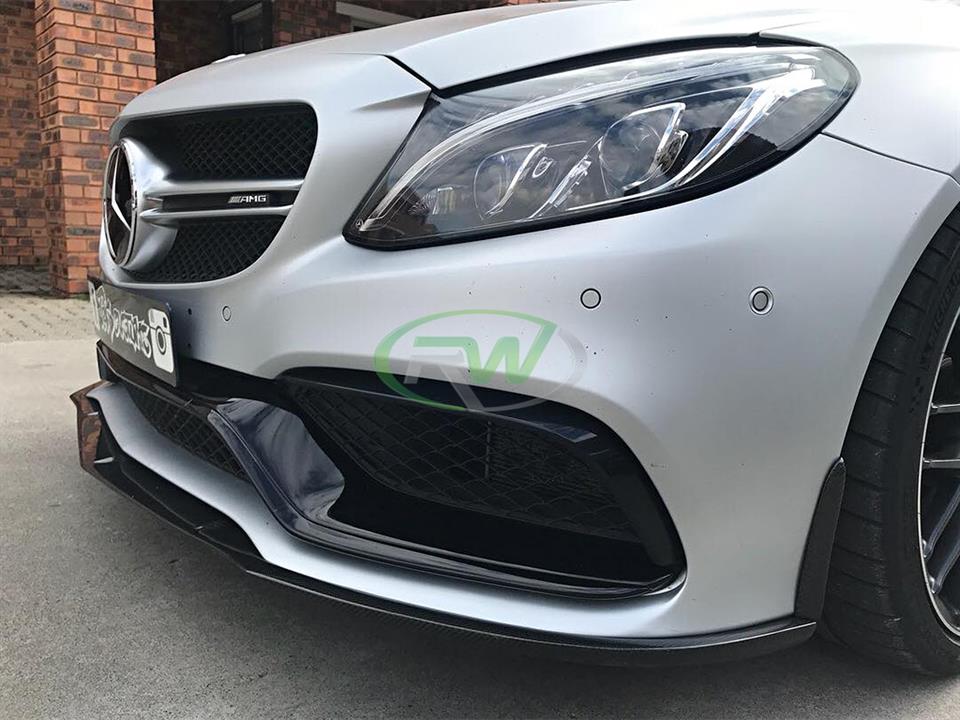 Mercedes W205 C63 C63S Sedan Edition 1 Style Carbon Fiber Front Lip