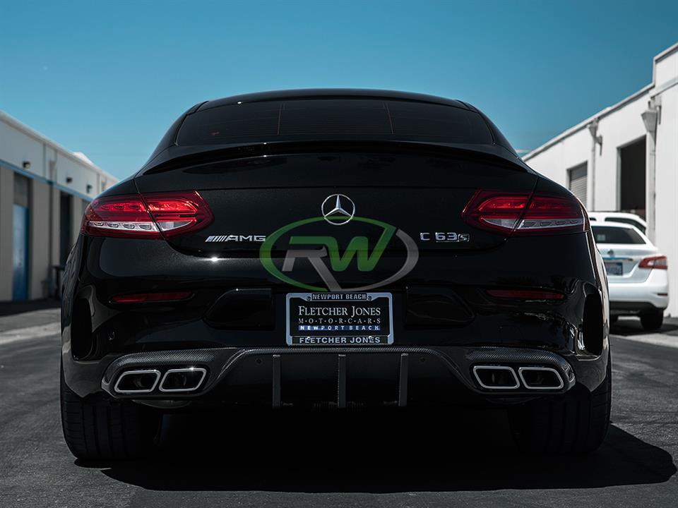 Mercedes Benz W205 C63 C63S AMG DTM Carbon Fiber Rear Diffuser