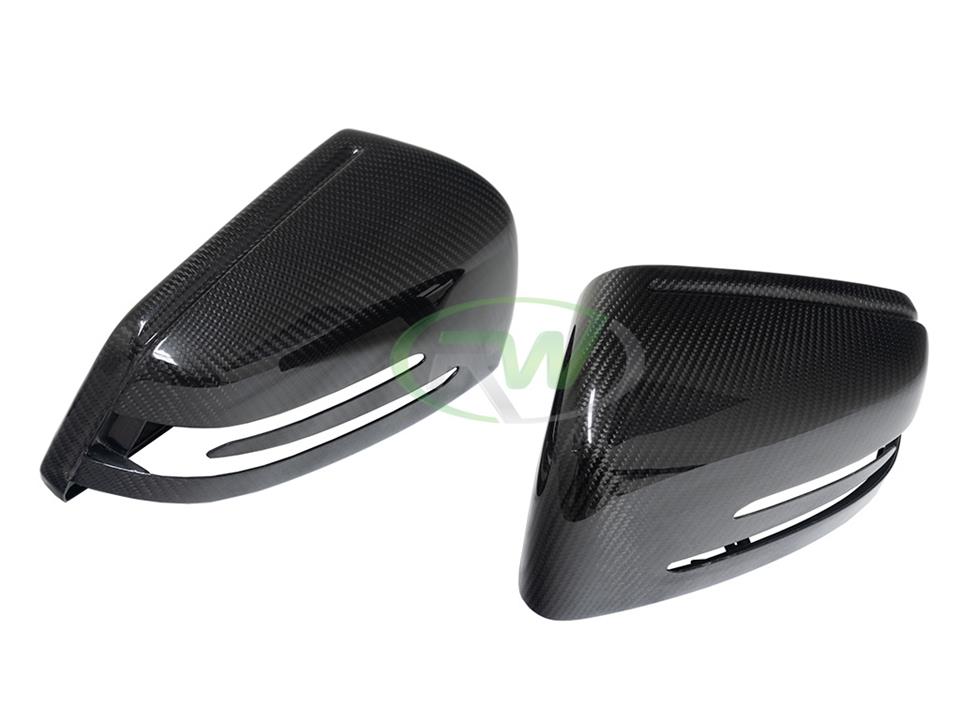 rw carbon fiber mercedes w204 cf replacement mirror covers