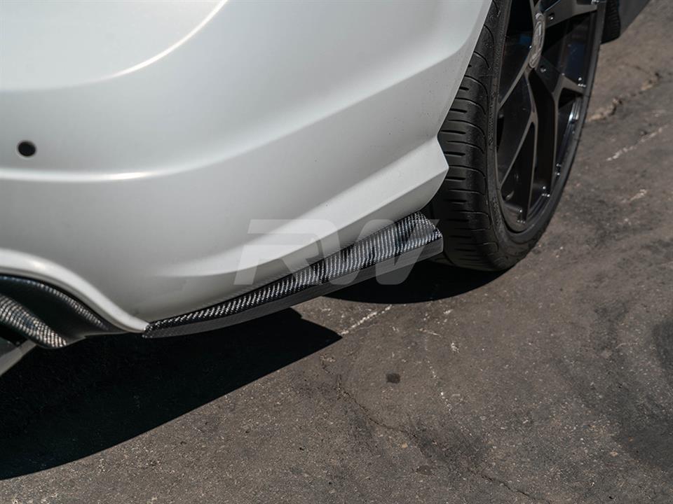 Mercedes W204 Facelift Carbon Fiber Rear Bumper Splitters
