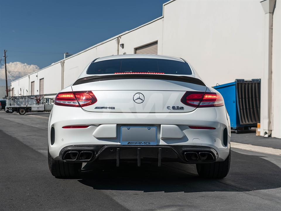 Mercedes W205 C63S Coupe facelift with our DTM CF Diffuser