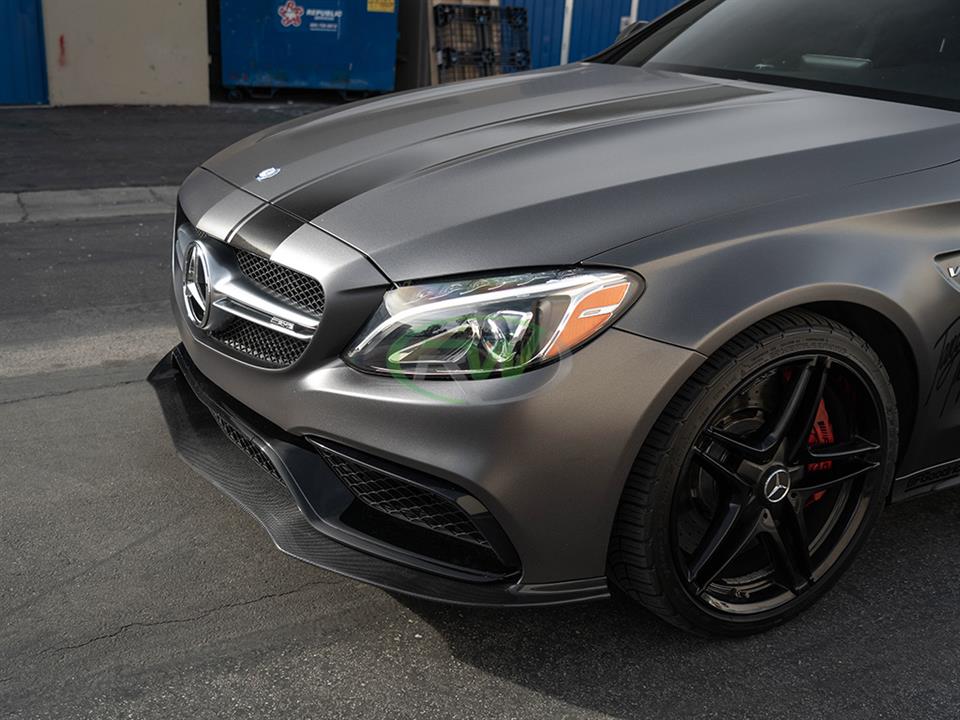 Mercedes W205 C63 C63S GTX Carbon Fiber Front Lip Spoiler