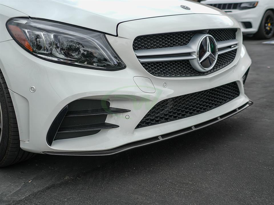 Mercedes W205 2019+ Night Style CF Front Lip