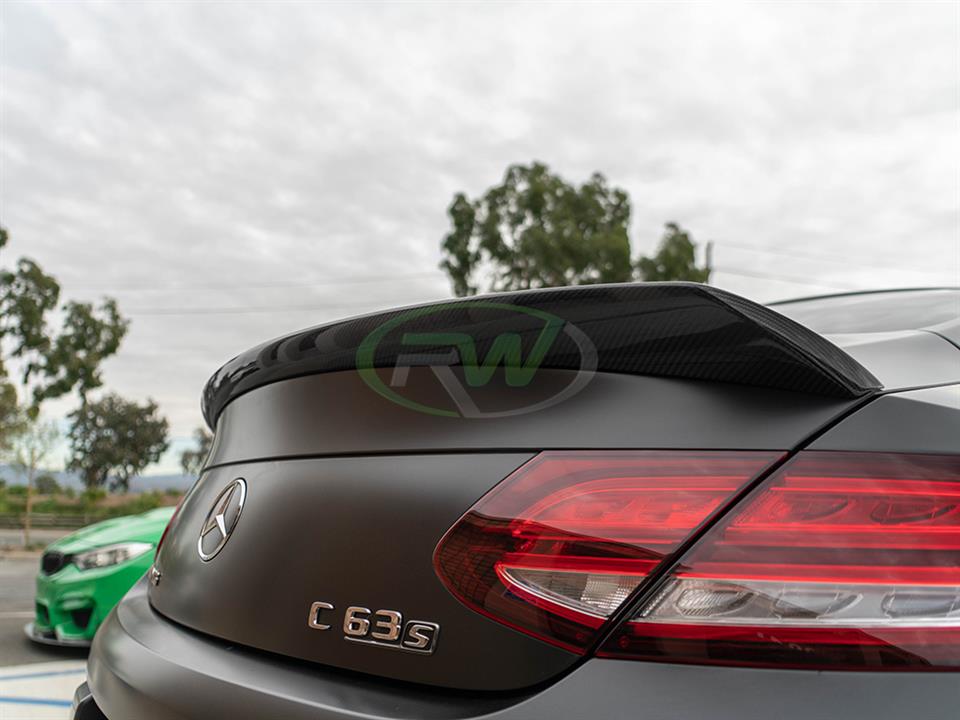 Mercedes W205 Coupe receives a DTM Carbon Fiber Trunk Spoiler