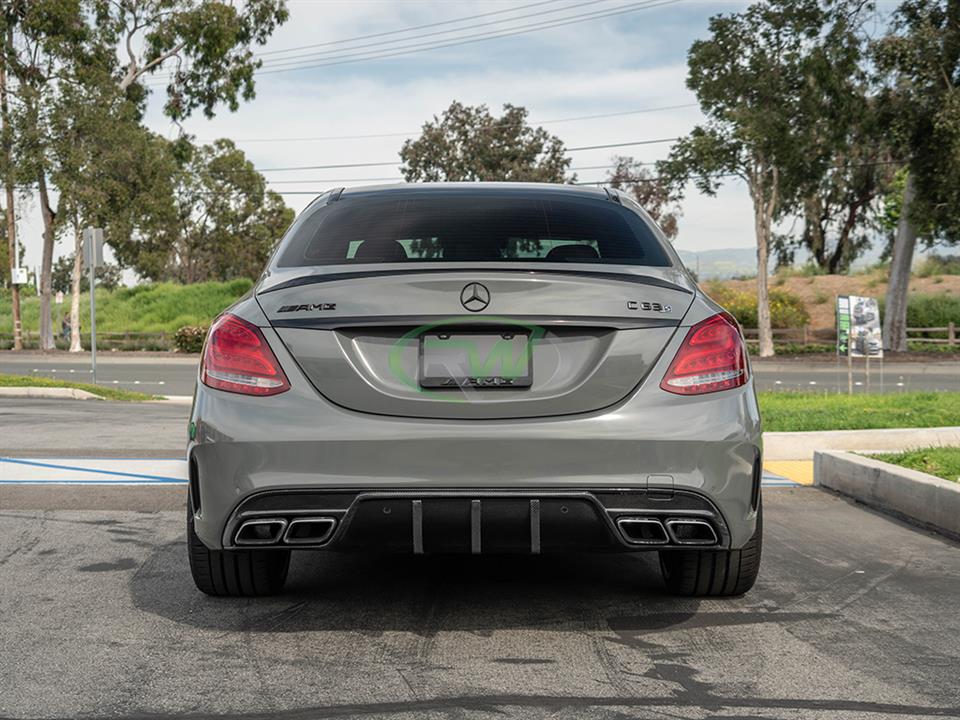 Mercedes W205 C63 C63S DTM Carbon Fiber Rear Diffuser