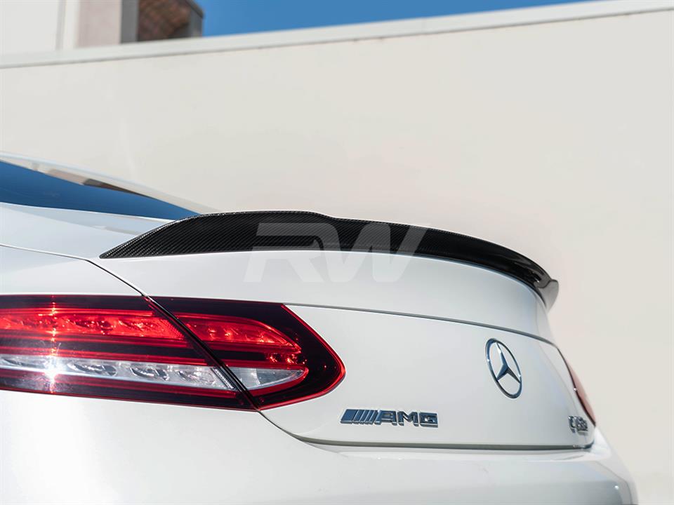 Mercedes W205 Coupe ED1 V2 Style CF Trunk Spoiler