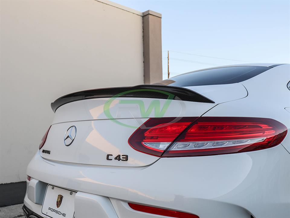 Mercedes W205 C43 Coupe gets a ED1 V2 Style CF Trunk Spoiler