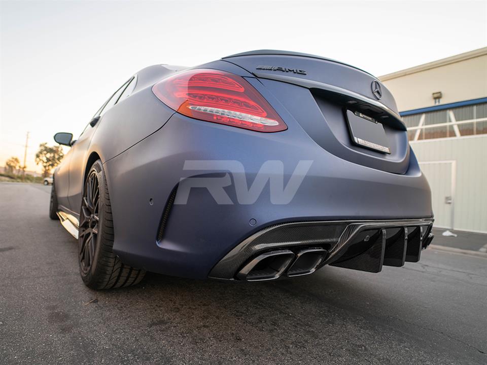 Mercedes W205 C63S Sedan facelift with our DTM CF Diffuser