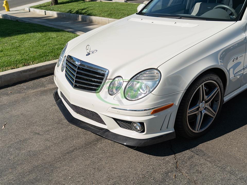 Mercedes W211 E63 AMG Carbon Fiber Front Lip Spoiler 2007 2009