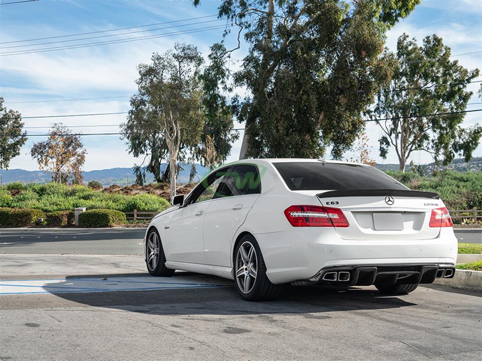 Mercedes W212 E63 Renn Style Carbon Fiber Front Lip Spoiler 2010-2013