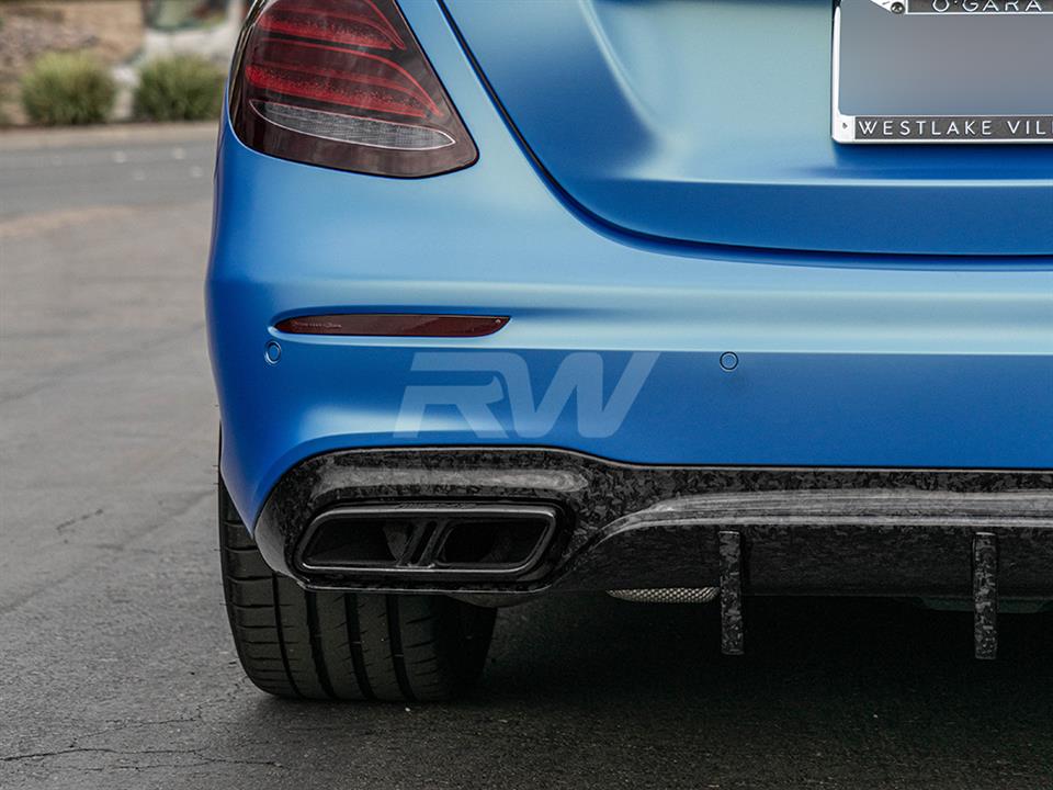 Mercedes W213 E63S with a new Forged Carbon Rear Diffuser