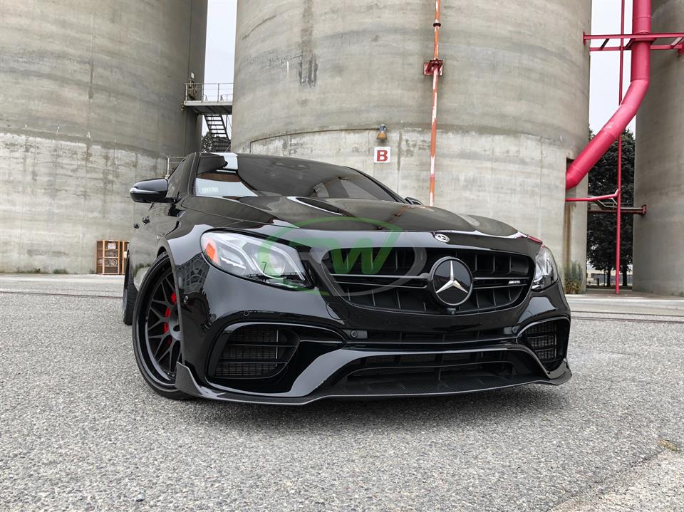 Mercedes W213 E63S BRS Style CF Front Lip from RW Carbon