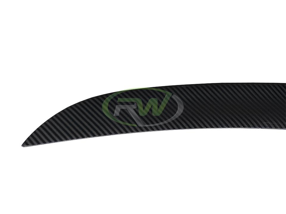rw carbon fiber tesla model s carbon fiber trunk spoiler